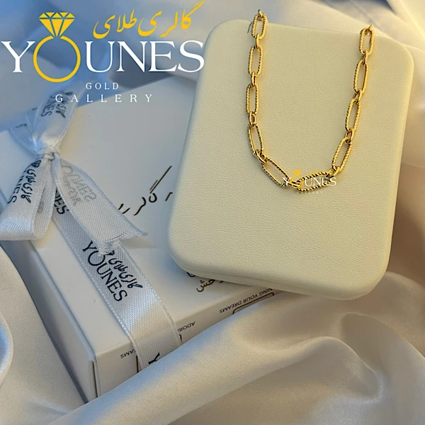 زنجیر طلا هرمس تراش دار